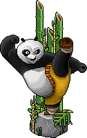 Po's Kung Fu Kick Statue