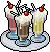 Plate With Milkshakes