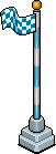 Blue Racing Flag
