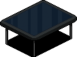 Black four-leg table