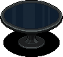 Black round dining table