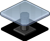 Transparent Square Dining Table