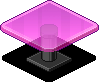 Pink Square Dining Table