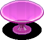 Pink Round Dining Table