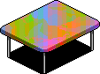 Rainbow four-leg table