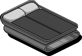 Black Double Bed