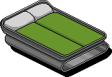 Green Double Bed