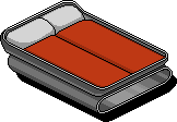 Red Double Bed
