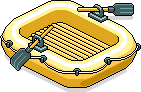 Yellow Inflatable Boat