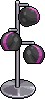 Purple Deco Spot Lamp