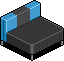 Blue Sofa Seat