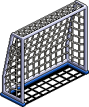 Football Goal Blue