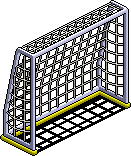 Football Goal Yellow