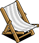 White Deck Chair