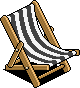 Black Deck Chair