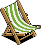 Green Deck Chair