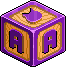 Purple Toy Block