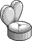 White Heart Chair