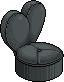 Black Heart Chair