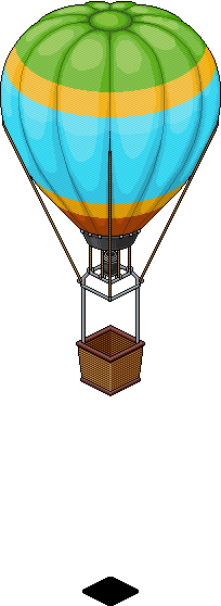 Blue Hot Air Balloon