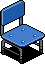 Blue School Chair