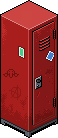 Red School Locker
