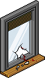 Window with Blood - Small