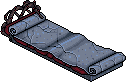 Bed made of a scroll