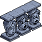 Railing of dwarf heads