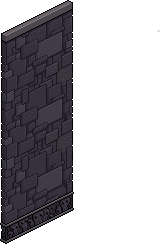 Black Adobe Wall