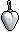 White Heart Bauble