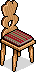 Red Wooden Cabin Chair