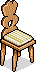 Beige Wooden Cabin Chair