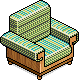 Green Cozy Cabin Chair