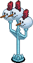 Icy candelabra