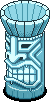 Icy Tiki statue