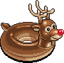 Inflatable Rudolph Ring-deer
