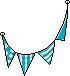 Blue Flag Bunting