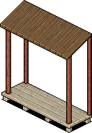 Bleached Wooden Stage Roof