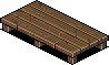 Large Brown Wooden Stage