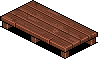 Large Red Wooden Stage