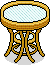Blue Drinks Table