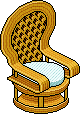 Blue Wicker Throne