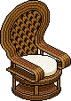 White Wicker Throne
