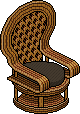 Black Wicker Throne