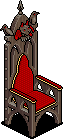 Gothic Chair Red