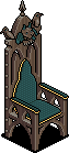 Gothic Chair Blue