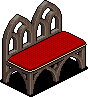 Gothic Sofa Red