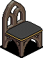 Black Gothic Stool