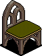 Gothic Stool Green